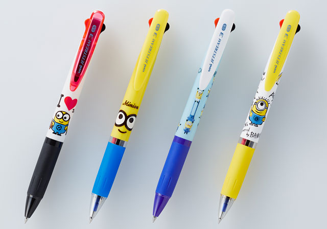 三菱鉛筆から ジェットストリーム 3色ボールペン ミニオン 数量限定発売へ