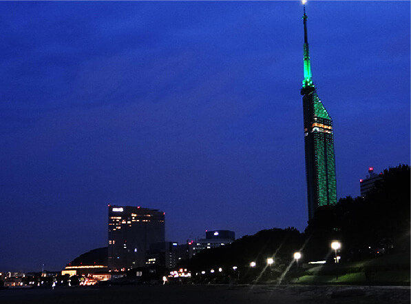 想いを届ける光のサプライズ １日１組限定 福岡タワーを好きな色にライトアップしよう