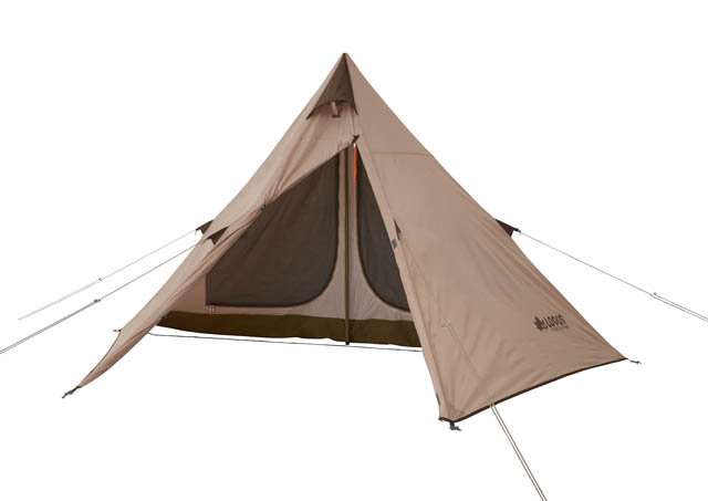 ロゴスから寝室とリビングスペースを確保できる、ソロキャンプにも最適な組立て簡単ワンポールテント登場