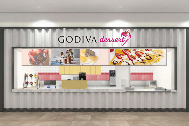 国内初出店となるゴディバ新業態「GODIVA dessert」ららぽーと福岡店にオープン