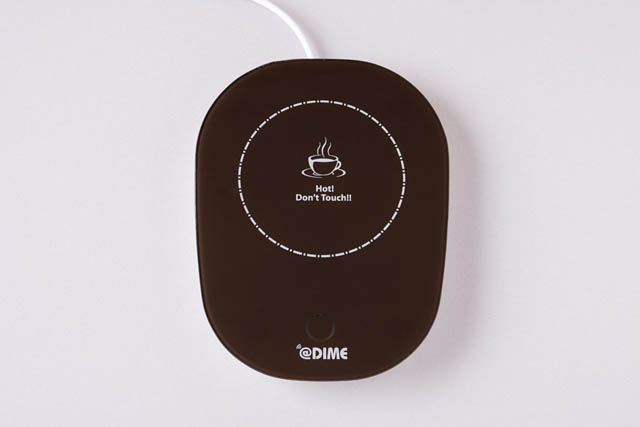 コーヒー、紅茶、緑茶を飲みごろの温度にキープする「USBカップウォーマー」が雑誌DIME 最新号の付録に登場