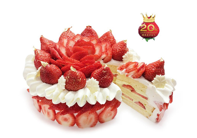 カフェコムサ小倉井筒屋店、12月のショートケーキの日は”あまおう”の「クリスマスショートケーキ」
