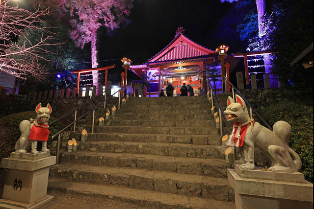 絶景スポットで有名な浮羽稲荷神社が光のアートで埋め尽くされる「ライトアップアート2023」開催決定