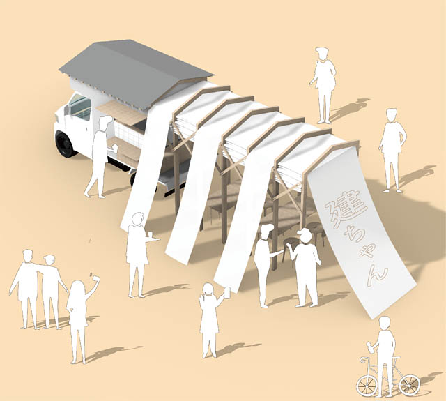 コプラス×九州大学公認サークル「糸島空き家プロジェクト」、福岡県内のまちづくりのための"屋台カー"が完成