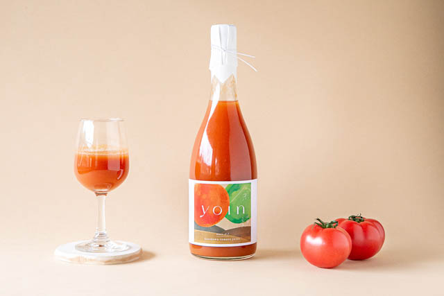 黒川堆肥で育てた“南小国産トマト”のクラフトジュース「yoin」販売開始