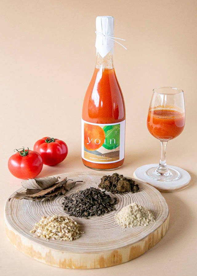 黒川堆肥で育てた“南小国産トマト”のクラフトジュース「yoin」販売開始