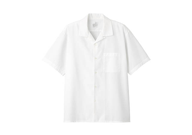 風を通すストレッチサッカーオープンカラー半袖シャツ　2,990円　6月6日発売