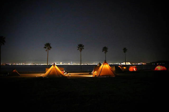 泊まれる公園 INN THE PARK 福岡、野外音楽フェス「CIRCLE '23」の後は、海の中道でキャンプ泊。フェスの余韻にひたる2次会プランを提供