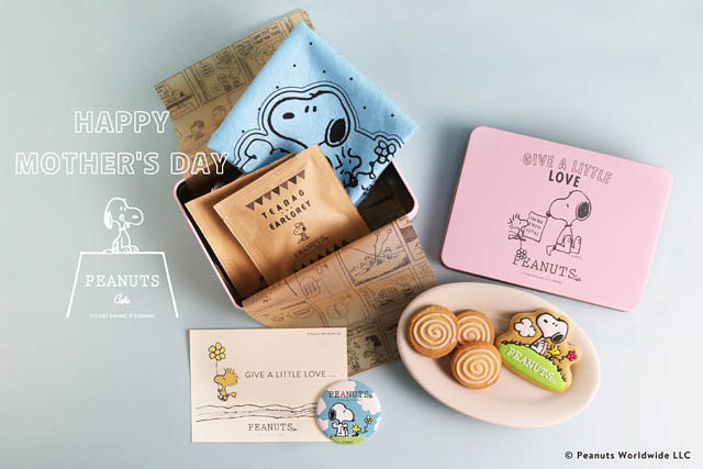 PEANUTS Cafe 博多、"母の日"もおすすめ「スヌーピーのギフトBOX」4月27日発売