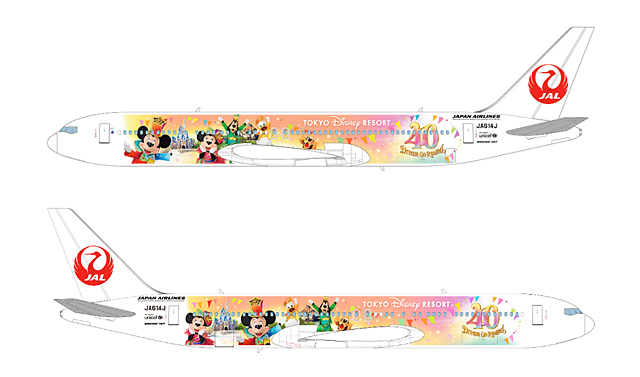 東京ディズニーリゾート®40周年記念の特別塗装機 「JAL Colorful Dreams Express」が今夏 国内線に就航