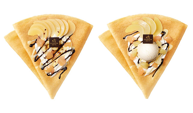 GODIVA dessert ららぽーと福岡、ゴディバのチョコレートを使用したプレミアムなクレープ2種発売へ