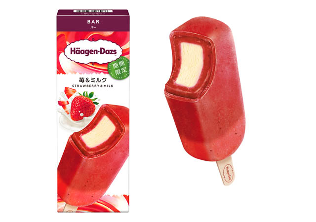 果実感はじける甘酸っぱい苺と濃厚な味わいのミルクの相性の良さ、ハーゲンダッツ「苺＆ミルク」新発売