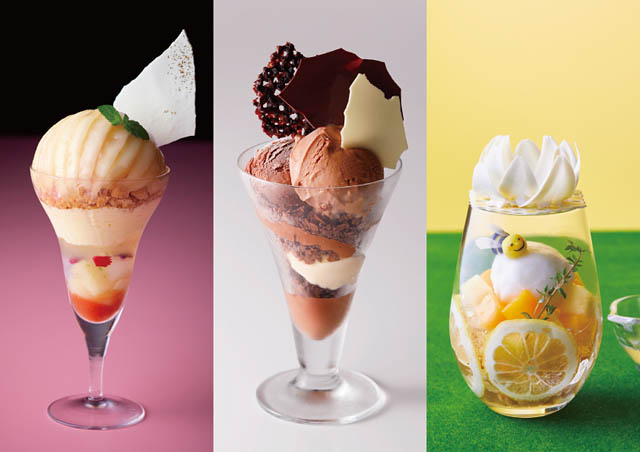 ホテルニューオータニ博多、桃・チョコレート・はちみつの3種類の「ご褒美パフェ」が登場