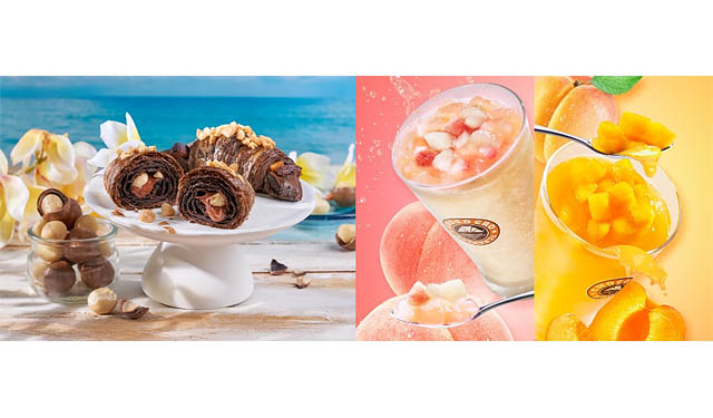 サンマルクカフェ×ハワイアンホースト初のコラボチョコクロ、果汁感溢れるスムージー2種類とあわせて期間限定登場