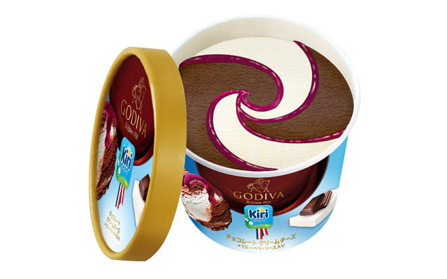 ゴディバ×キリ®、コラボアイス「チョコレート クリームチーズ」と「ショコラフォンデュ クリームチーズ」全国発売