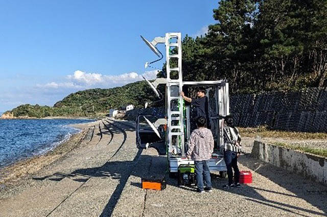 福岡工業大学 5㎝精度で津波を測定へ 新レーダーシステムを開発