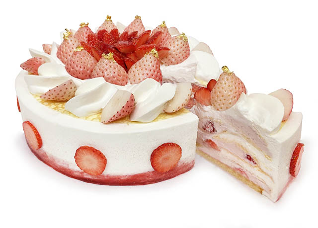 カフェコムサ、1月3日限定 新年を祝う「紅白いちごのミルクレープ」発売