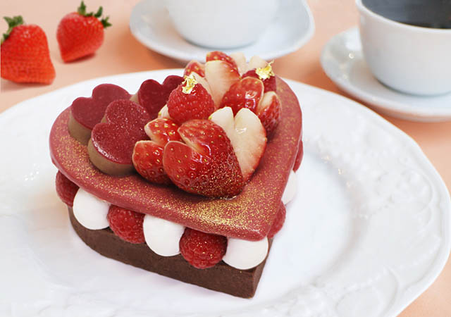 カフェコムサ、バレンタイン限定ケーキの予約を開始