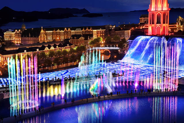 ハウステンボス 今春、世界最大のイルミネーションと日本最大の音楽噴水ショーによる圧巻のウォーターエンターテインメントエリアが誕生！