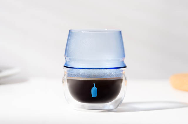北欧デンマーク生まれのボダム「ブルーボトルコーヒーとのコラボレートグラス」福岡天神カフェにて限定販売