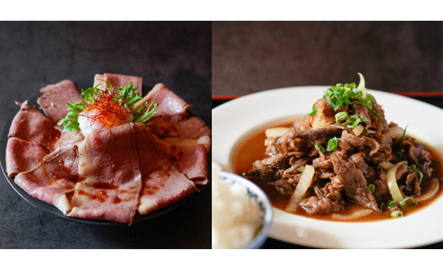 あか牛Dining yoka-yoka「あか牛ローストビーフ丼」＆「あか牛旨辛肉炒め定食」肉の量を最大300ｇに増量！
