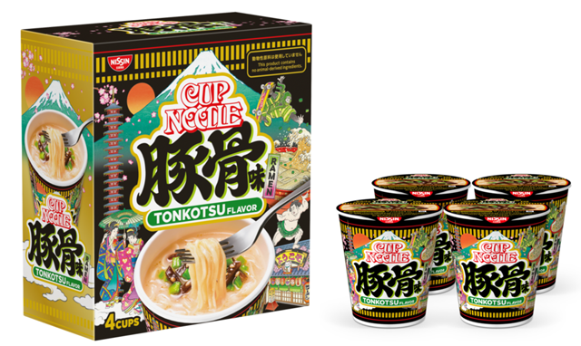 動物性原料不使用なのに豚骨味「ご当地カップヌードルミニ 豚骨味4食入り」発売へ！