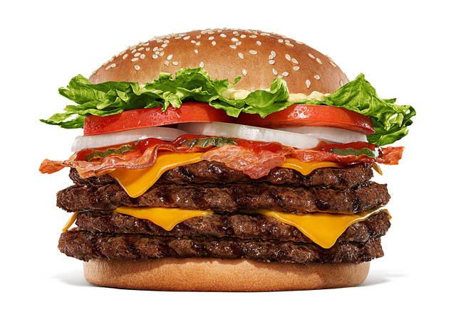 バーガーキングから旨さとボリュームの究極バランスを実現した超大型バーガー「デラマキシ ザ・ワンパウンダー」堂々復活