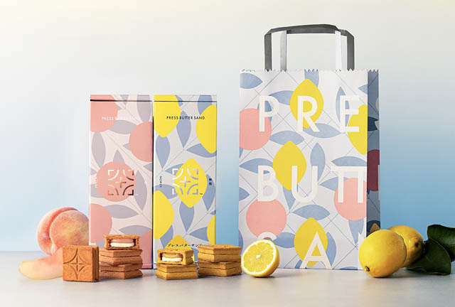 可愛さ全開な「PRESS BUTTER SAND」の夏今夏も主役は「桃」と「檸檬」を展開