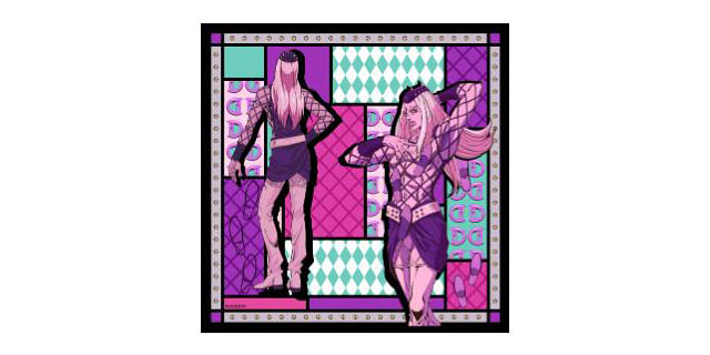 ブルーミング中西 - アニメ「ジョジョの奇妙な冒険 ストーンオーシャン」キャラクターのイメージを取り入れたハンカチ発売へ