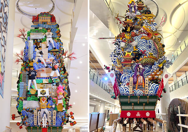 いよいよ博多の夏始まる！博多祇園山笠「九番山笠 福岡ドーム」標題 - 鷹軍団唯一無二／蒙古来