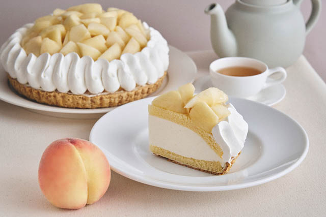 夏カフェスイーツ新登場 - ビブリオテーク「産地直送“岡山白桃”デザートフェア」開催