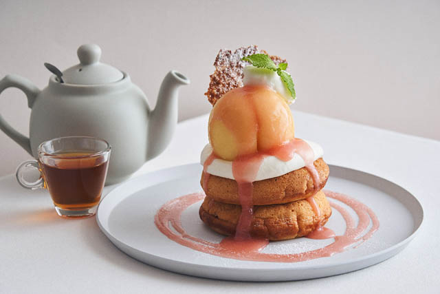 夏カフェスイーツ新登場 - ビブリオテーク「産地直送“岡山白桃”デザートフェア」開催