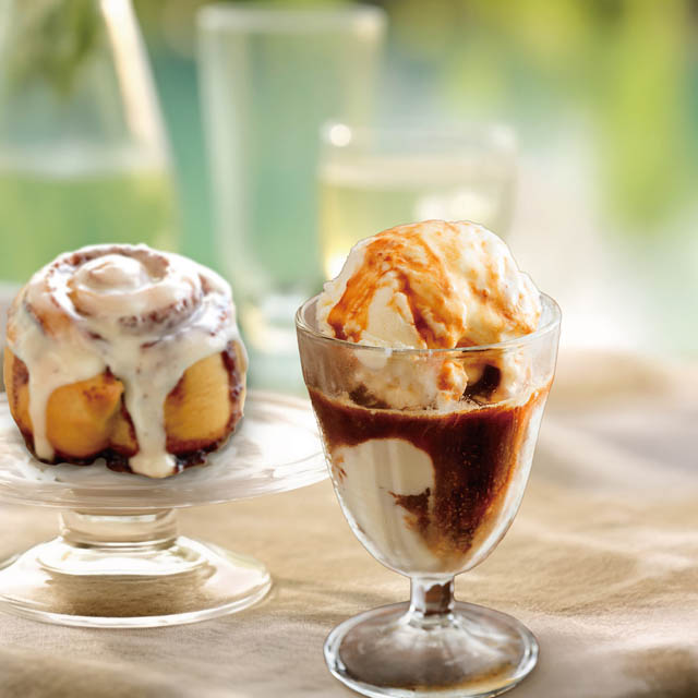 シナモンロール専門店 シナボン「プレーンキャラメルピーカンボン」と「アフォガート」期間限定販売