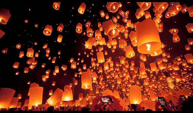 西鉄旅行 - 30名限定、入場チケット売り切れ必至の世界的な祭りに参加 福岡発着添乗員同行「タイ・チェンマイ コムローイ祭り」プラン発売