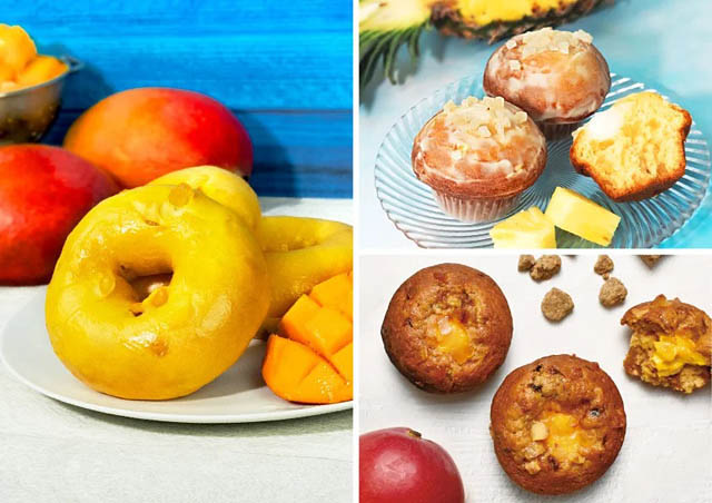 BAGEL & BAGEL マンゴーの果肉を練り込んだトロピカルなベーグルや、南国フルーツのマフィンなど - 期間限定登場