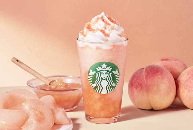 スターバックス - サマー第4弾「3つの幸せピーチ」とろっと、しゅわっと、ごろっと、それぞれの魅力を楽しむ3種のピーチビバレッジが登場