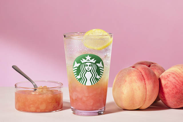 スターバックス - サマー第4弾「3つの幸せピーチ」とろっと、しゅわっと、ごろっと、それぞれの魅力を楽しむ3種のピーチビバレッジが登場