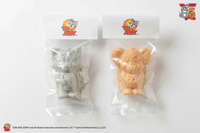 トムとジェリー85周年記念 - ミニソフビのようにデザインされた最中「トムとジェリー モナカ チョコレート＆チーズ味」"をかし ひつじや"に登場