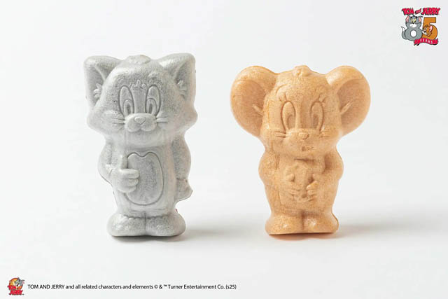 トムとジェリー85周年記念 - ミニソフビのようにデザインされた最中「トムとジェリー モナカ チョコレート＆チーズ味」"をかし ひつじや"に登場