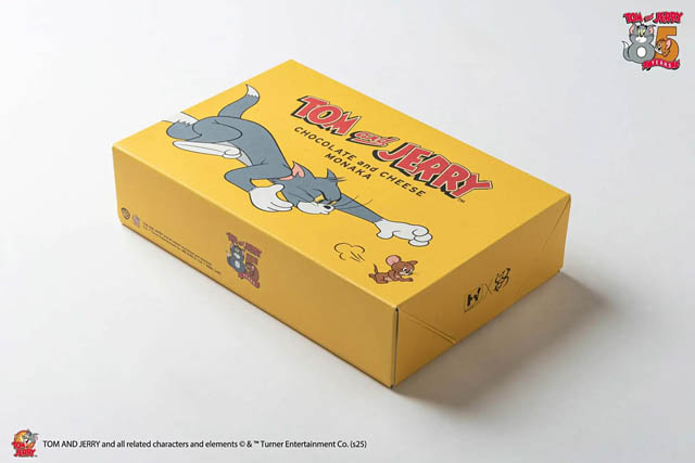 トムとジェリー85周年記念 - ミニソフビのようにデザインされた最中「トムとジェリー モナカ チョコレート＆チーズ味」"をかし ひつじや"に登場