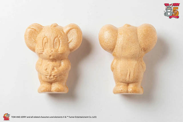 トムとジェリー85周年記念 - ミニソフビのようにデザインされた最中「トムとジェリー モナカ チョコレート＆チーズ味」"をかし ひつじや"に登場