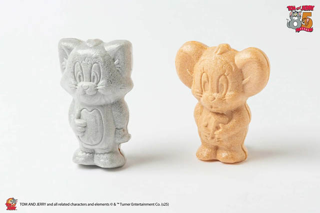 トムとジェリー85周年記念 - ミニソフビのようにデザインされた最中「トムとジェリー モナカ チョコレート＆チーズ味」"をかし ひつじや"に登場