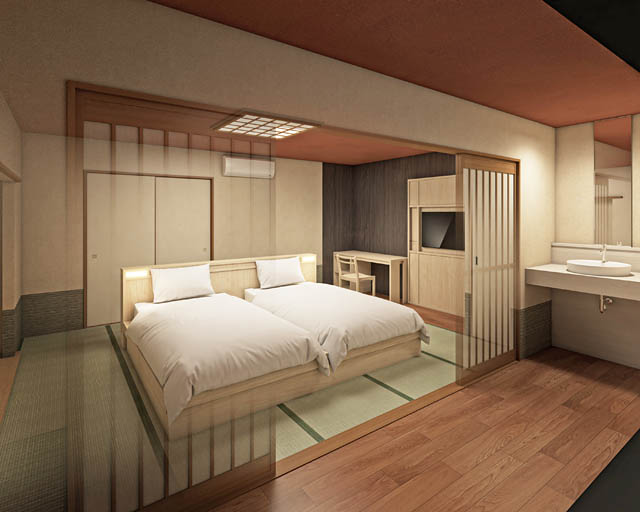 旅のスタイルで選べる客室・キャビンに、癒しの露天風呂&マンガライブラリー「クインテッサホテル福岡渡辺通 Comic&Books」今秋開業決定