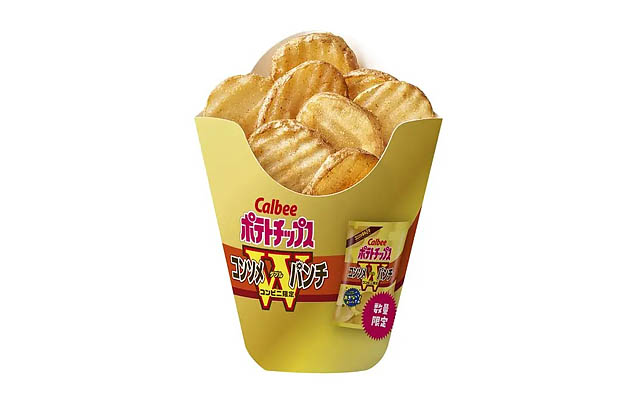 ミニストップ×カルビーコラボ第3弾「北海道ウェーブポテト コンソメＷパンチ」発売へ