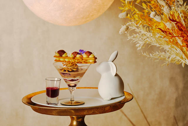 ザ ストリングス 博多 カフェラウンジ タイムネストから「お月見アフタヌーンティー」登場