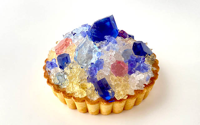 福岡市のハラペコラボ - 食べられる誕生石！9月の誕生石サファイアをイメージした「アイスタルト」限定販売