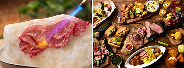 オリエンタルホテル福岡 博多ステーション「LINK SQUARE LUNCH BUFFET」内容を一新 - 九州産黒毛和牛の岩塩炙りなど