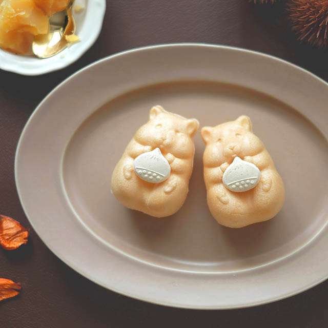 秋限定！キュートな和菓子「ハムスターモナカ」栗餡バージョン - 今シーズンも発売決定