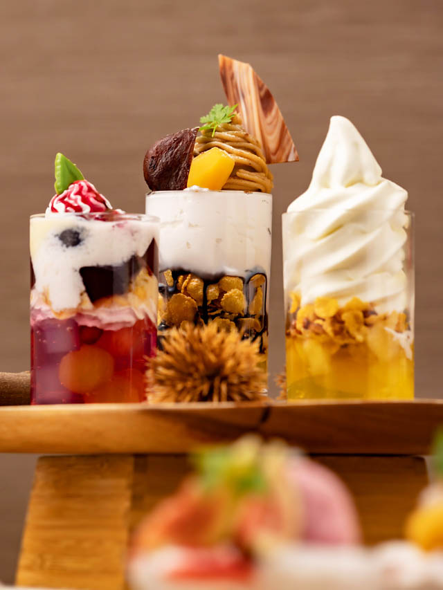 福岡サンパレス - 毎年大好評！こだわりパフェを好きなだけ「Autumn loves Parfait ～秋のパフェ食べ放題～」開催