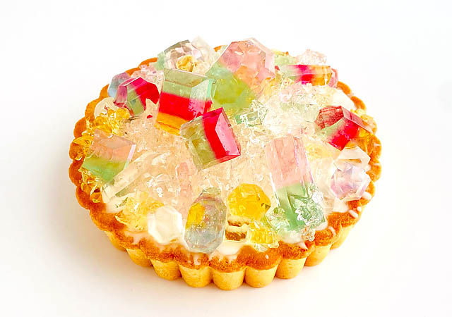 福岡市のハラペコラボ - 食べられる誕生石「10月の誕生石トルマリンをイメージしたアイスタルト」限定発売